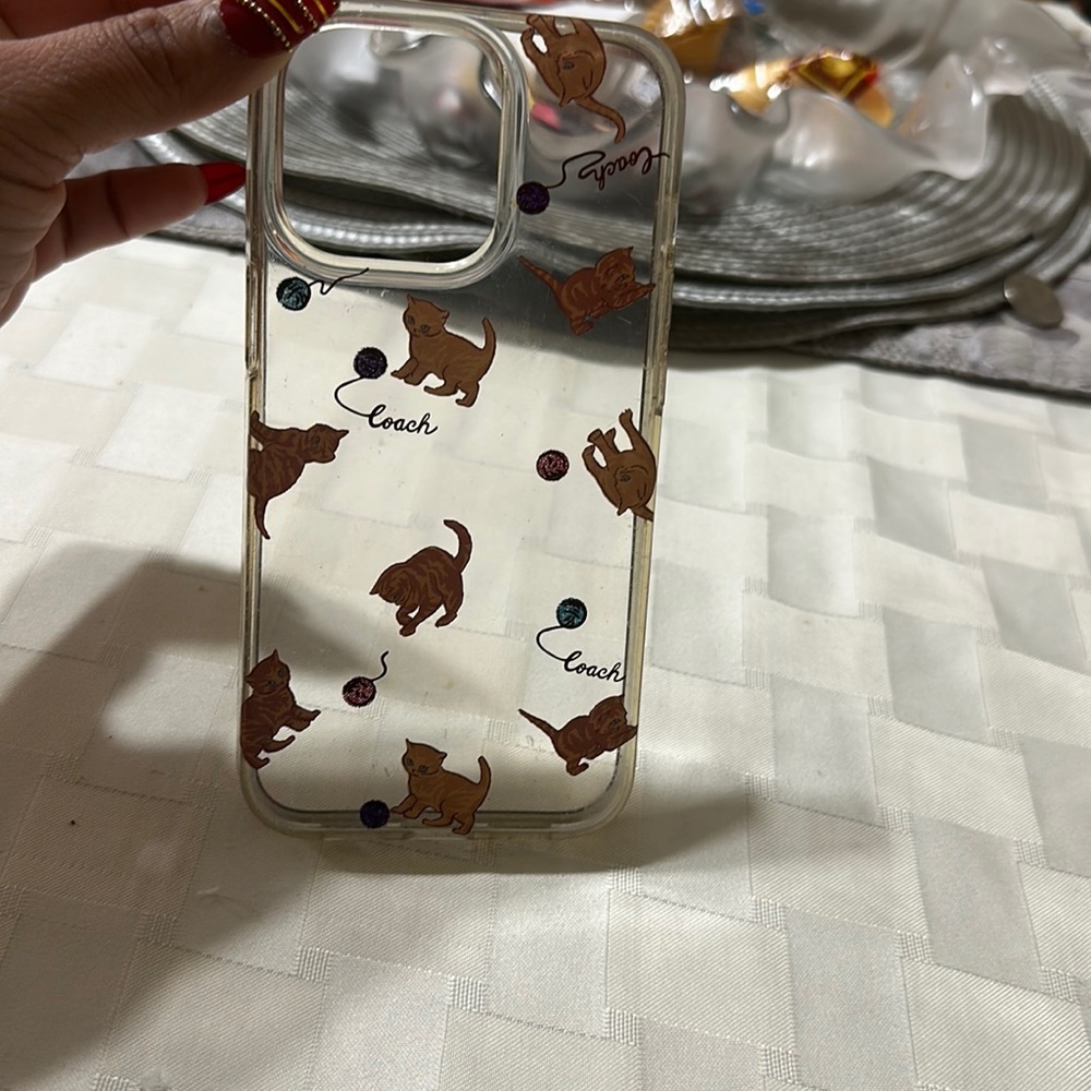 I phone 13 Pro Max Cat coach Case